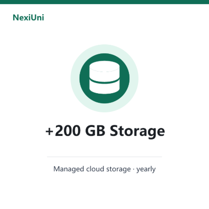 Picture of Extra Storage — +200 GB