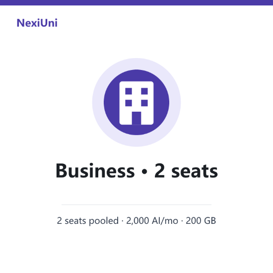 Picture of NexiUni Business — 2 seats (Monthly)